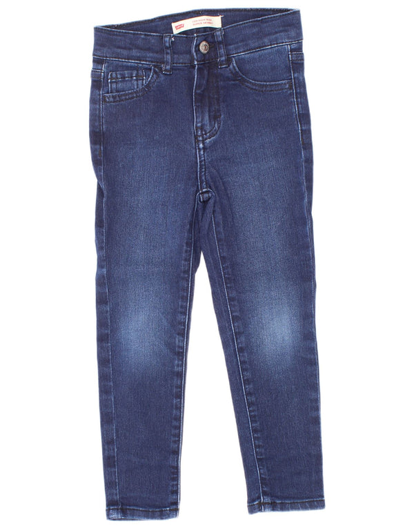 Джинсы суперскинни Levi's Girls 720 с высокой талией 3–4 года W20 L16, синие