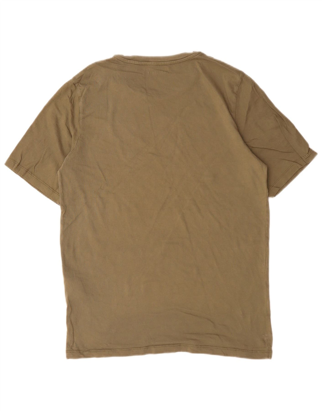 Мужская футболка с рисунком Jack & Jones из хлопка среднего цвета хаки