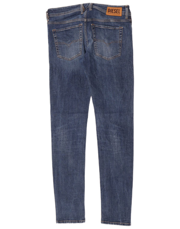 Мужские джинсы скинни Diesel Sleenker W32 L32, синий хлопок