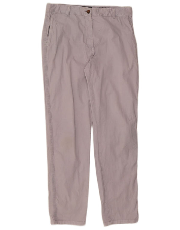 Женские брюки чинос с высокой талией Marks & Spencer UK 12 Medium W30 L30 Purple