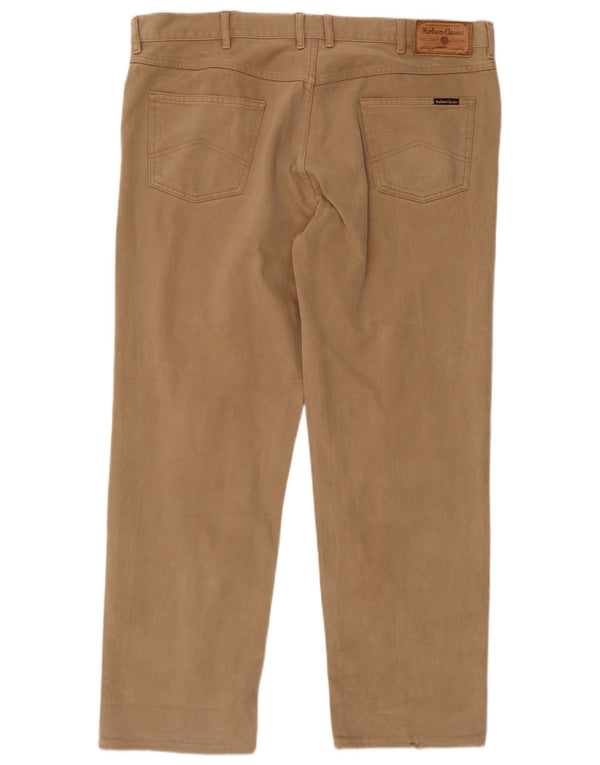 Мужские прямые джинсы MARLBORO CLASSICS W44 L31 Бежевый хлопок