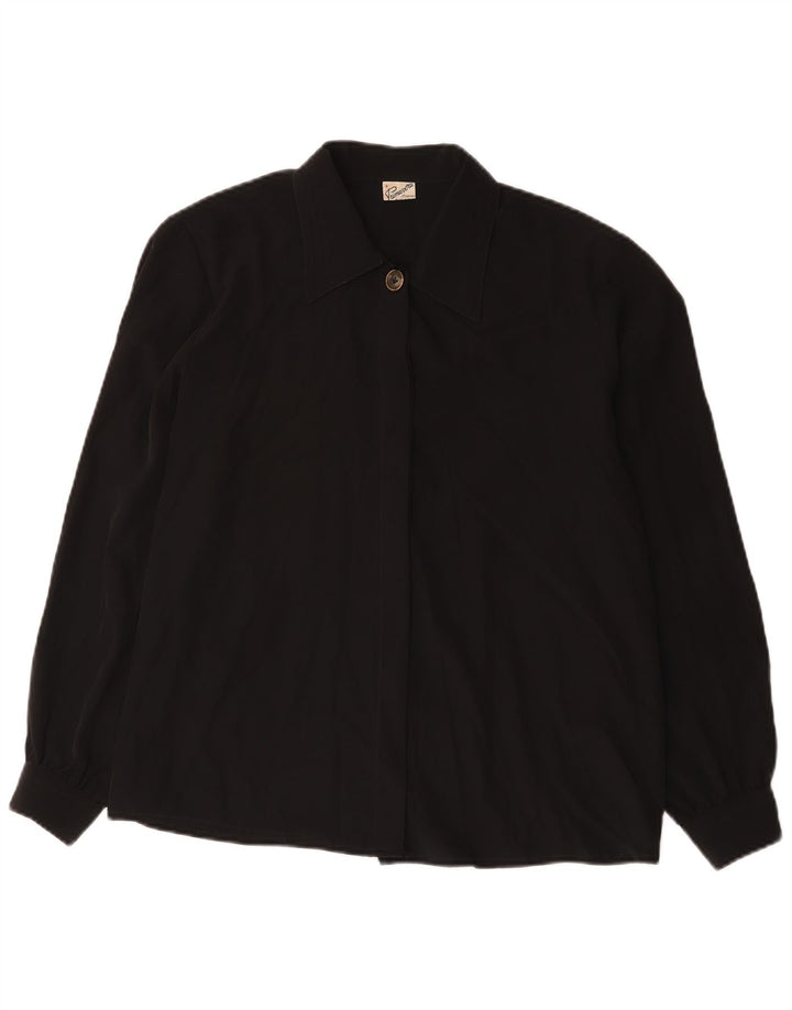Женская блузка-рубашка Primavera Firenze UK 18 XL, черный полиэстер