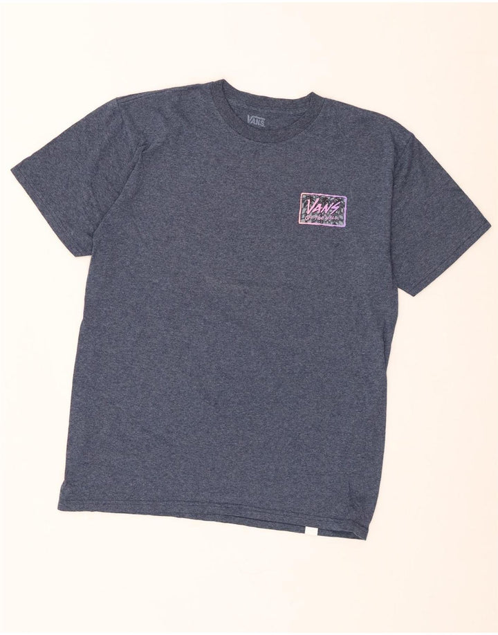 Мужская футболка с рисунком Vans, средний синий в крапинку