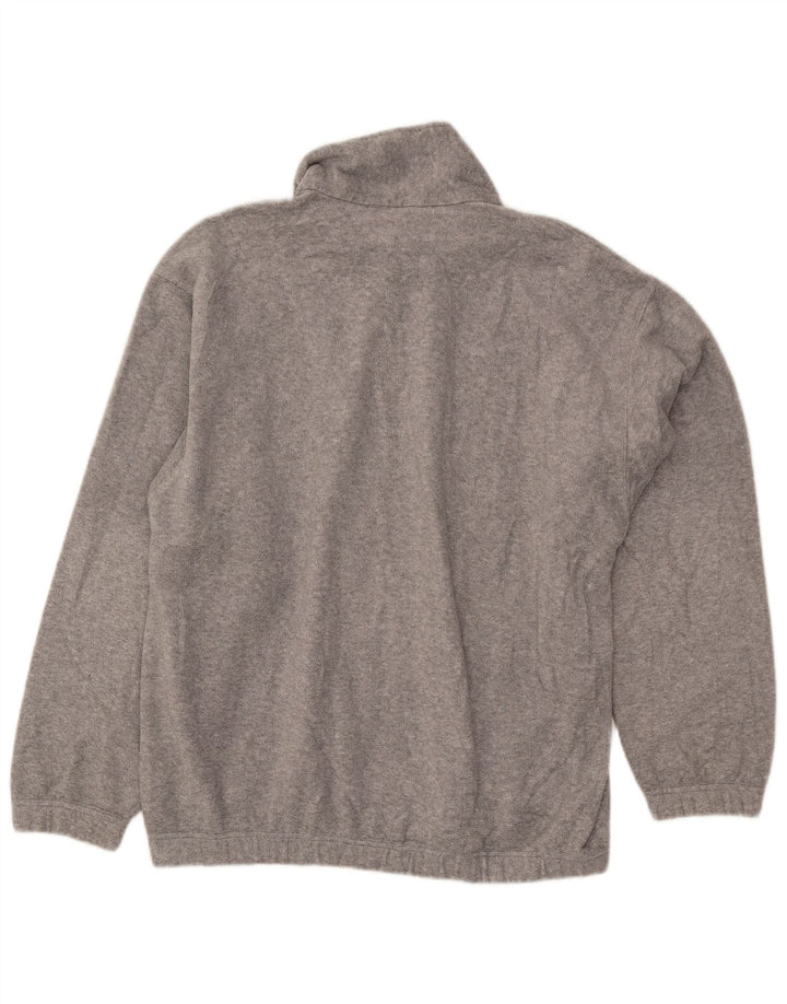 Мужской флисовый джемпер с воротником на молнии SERGIO TACCHINI, большой серый