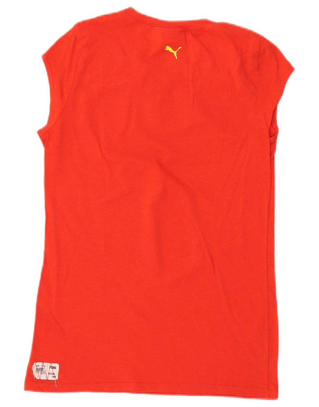 Женская футболка PUMA Espana с рисунком Top UK 12, средний красный хлопок