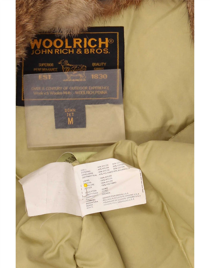Женская стеганая куртка Woolrich UK 14, средний бежевый нейлон