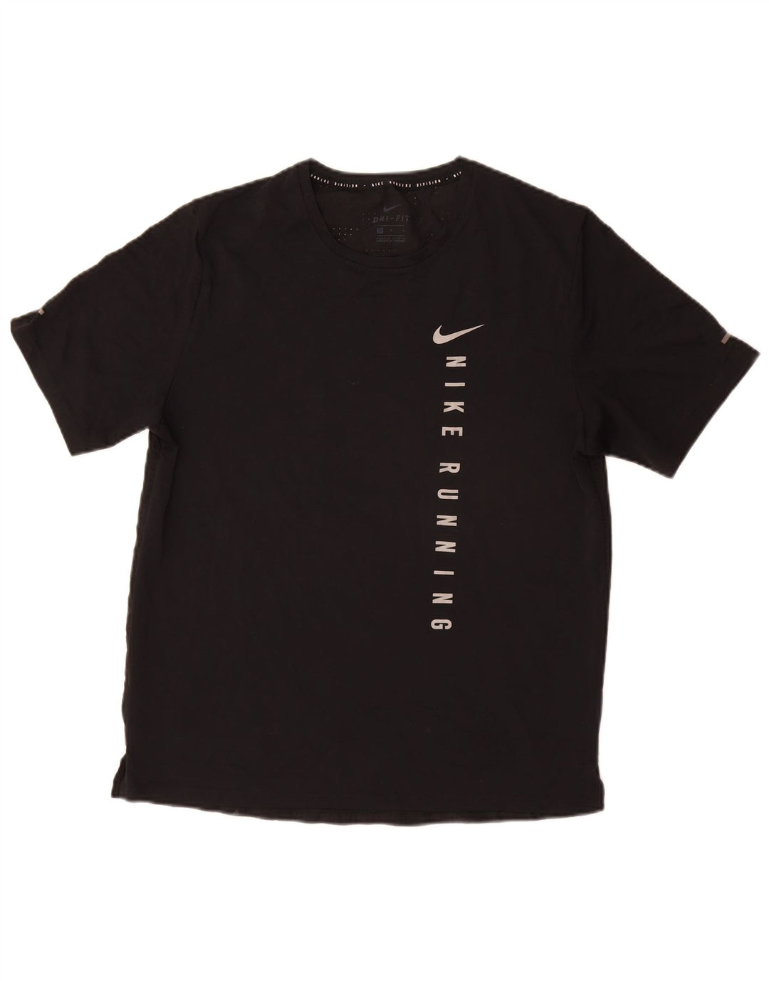 Мужская футболка NIKE Dri Fit с графическим рисунком, средний черный полиэстер