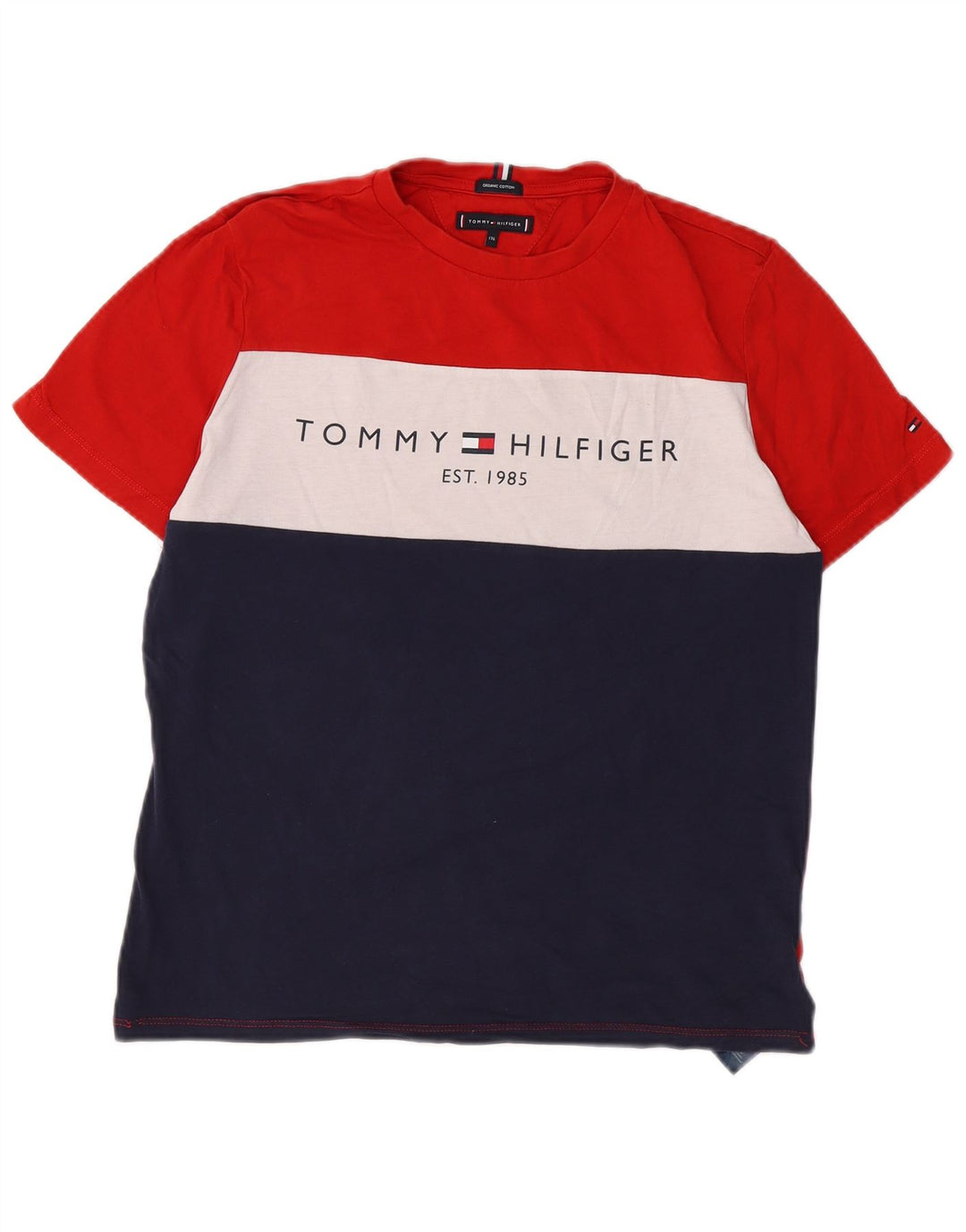 TOMMY HILFIGER Boys Graphic T-Shirt Top 15-16 Years Multicoloured