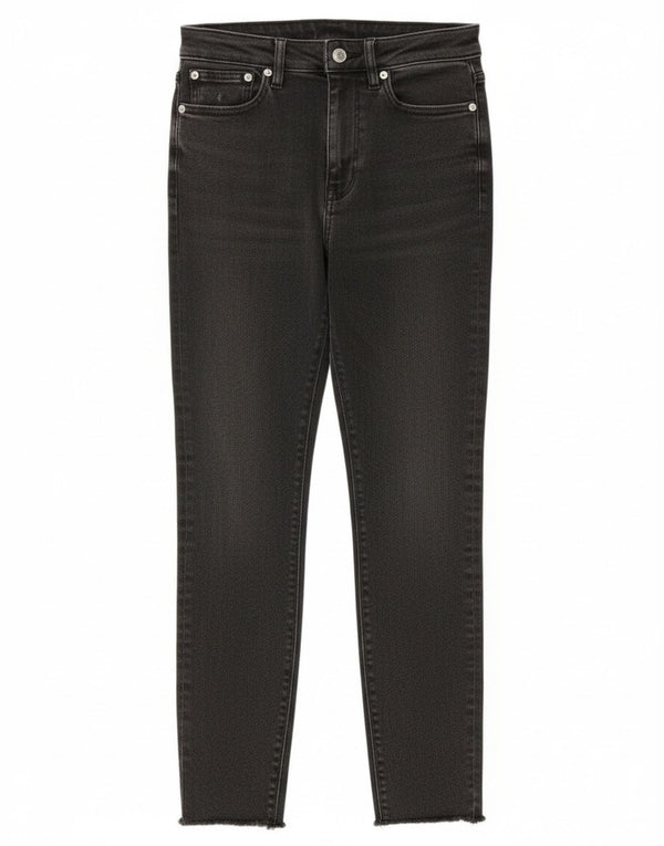 Женские джинсы скинни с высокой талией Zara EU 36 XS W26 L26 Серые