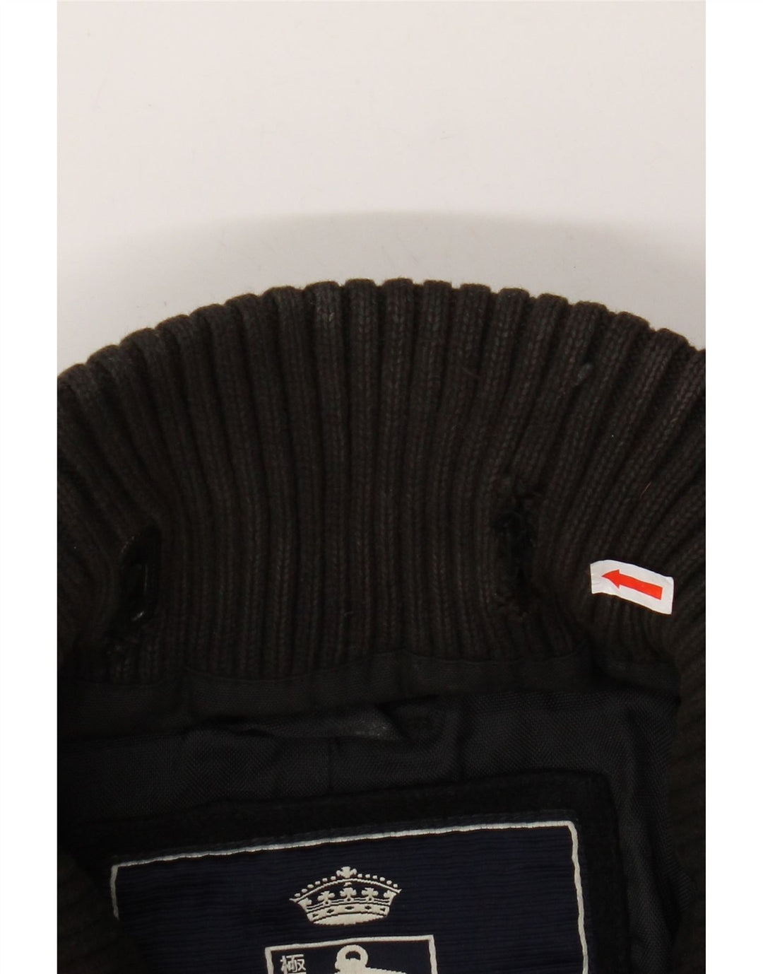 Мужское полупальто с рисунком SUPERDRY UK 44 2XL, черная шерсть