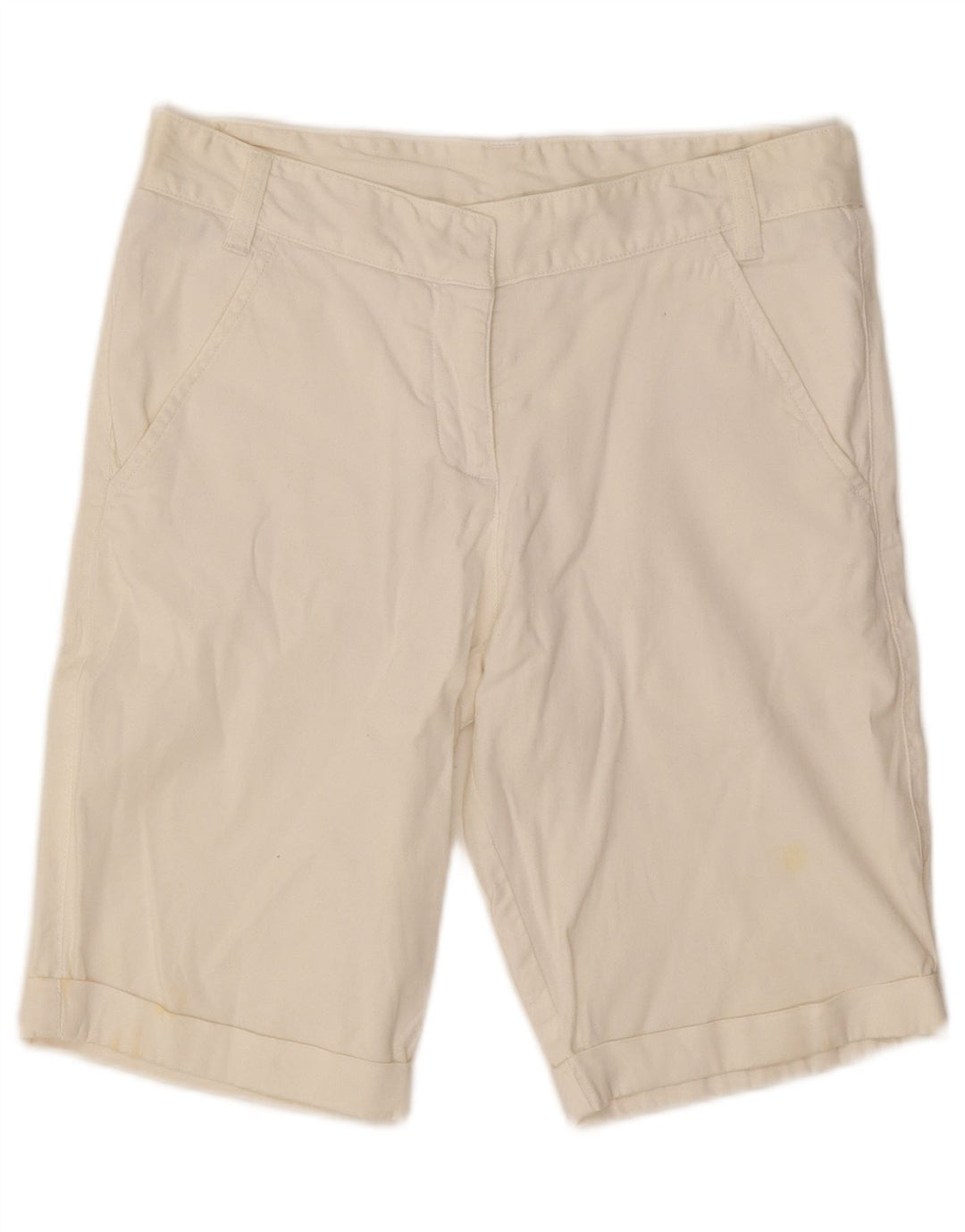 Женские шорты чинос Kappa IT 42 Medium W30 Off White Cotton