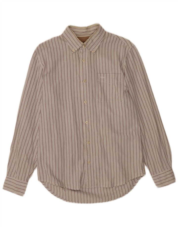 Мужская рубашка Dockers, размер 34/36, маленькая хлопковая белая полоска