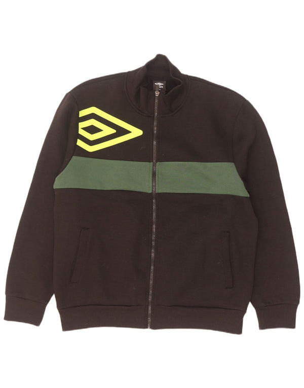 Мужской спортивный костюм Umbro с графическим рисунком, верхняя куртка 2XL, черный хлопок с цветными блоками