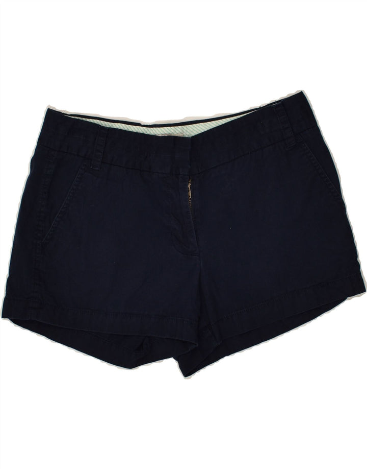 J. CREW Womens Chino Shorts US 4 Small W31  Navy Blue Cotton | Vintage J. Crew | Thrift | Second-Hand J. Crew | Used Clothing | Messina Hembry 