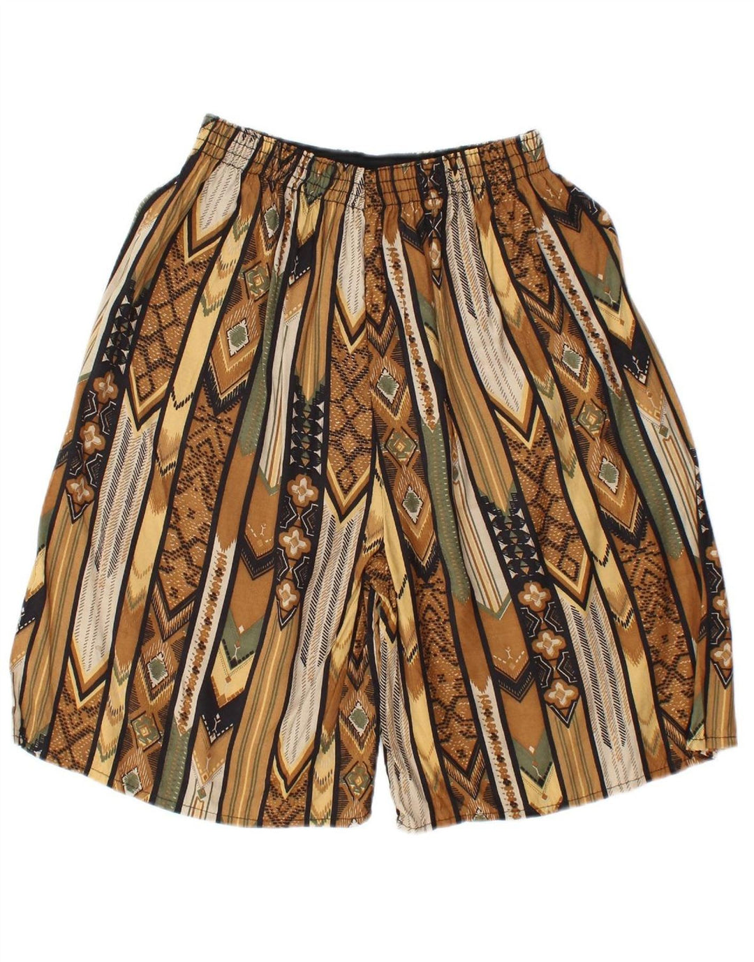 VINTAGE Womens Swimming Shorts UK 8 Small  Multicoloured Geometric
