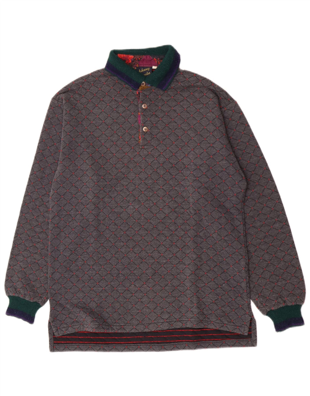 Мужская рубашка-поло для регби Johnny Lambs IT 50 Medium Grey Argyle/Diamond