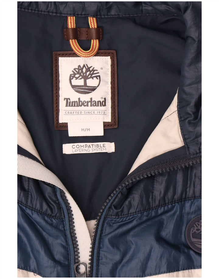 Мужской утепленный жилет Timberland UK 38, средний белый полиэстер с цветными блоками