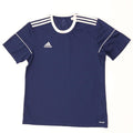 Мужская футболка Adidas Climalite, большой темно-синий полиэстер с цветными блоками