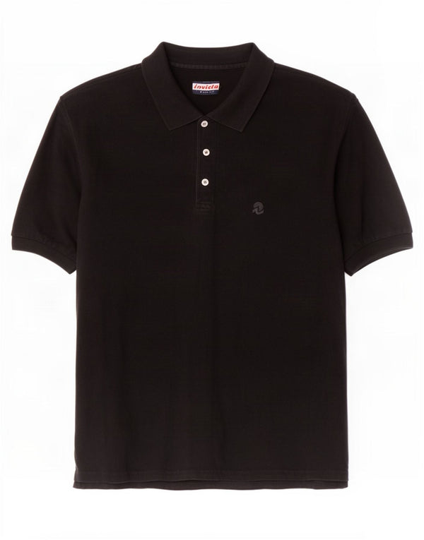 Invicta Mens Polo Shirt XL Black Cotton