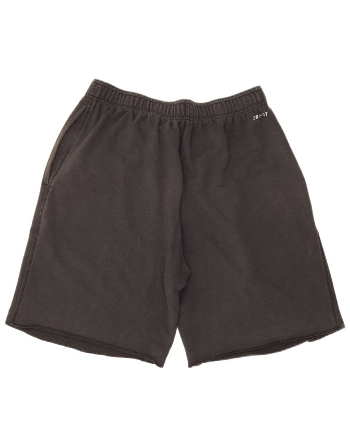 Мужские спортивные шорты Nike Dri Fit среднего размера, черные, хлопковые