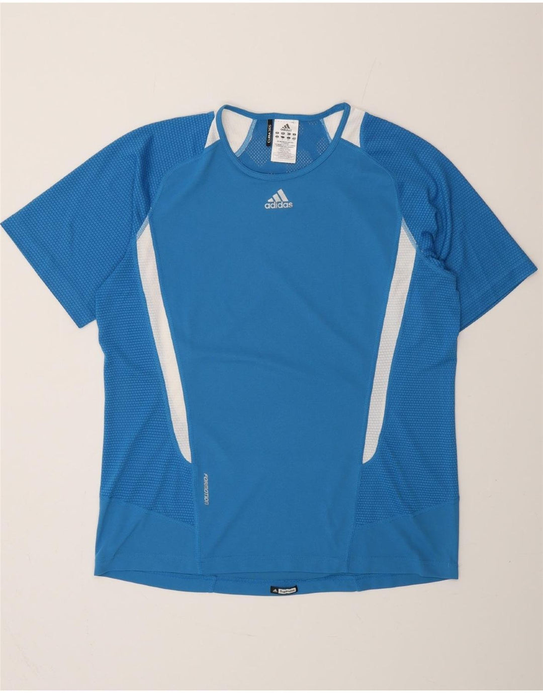 Мужская футболка ADIDAS Clima 365, большой синий полиэстер с цветными блоками