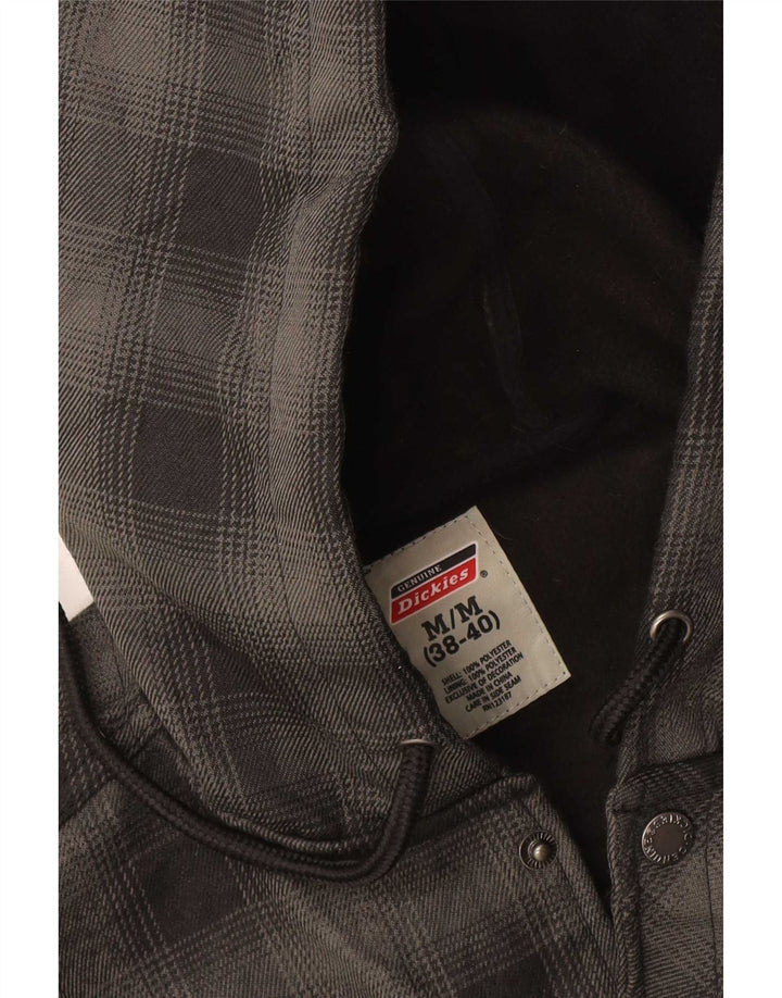 Мужская рубашка Dickies Lumberjack с капюшоном, Великобритания, 38/40, средний серый полиэстер в клетку