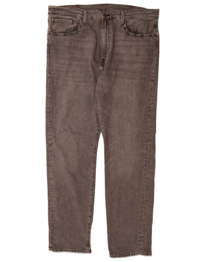 Мужские зауженные джинсы Levi's 502 W38 L34 Серые хлопковые
