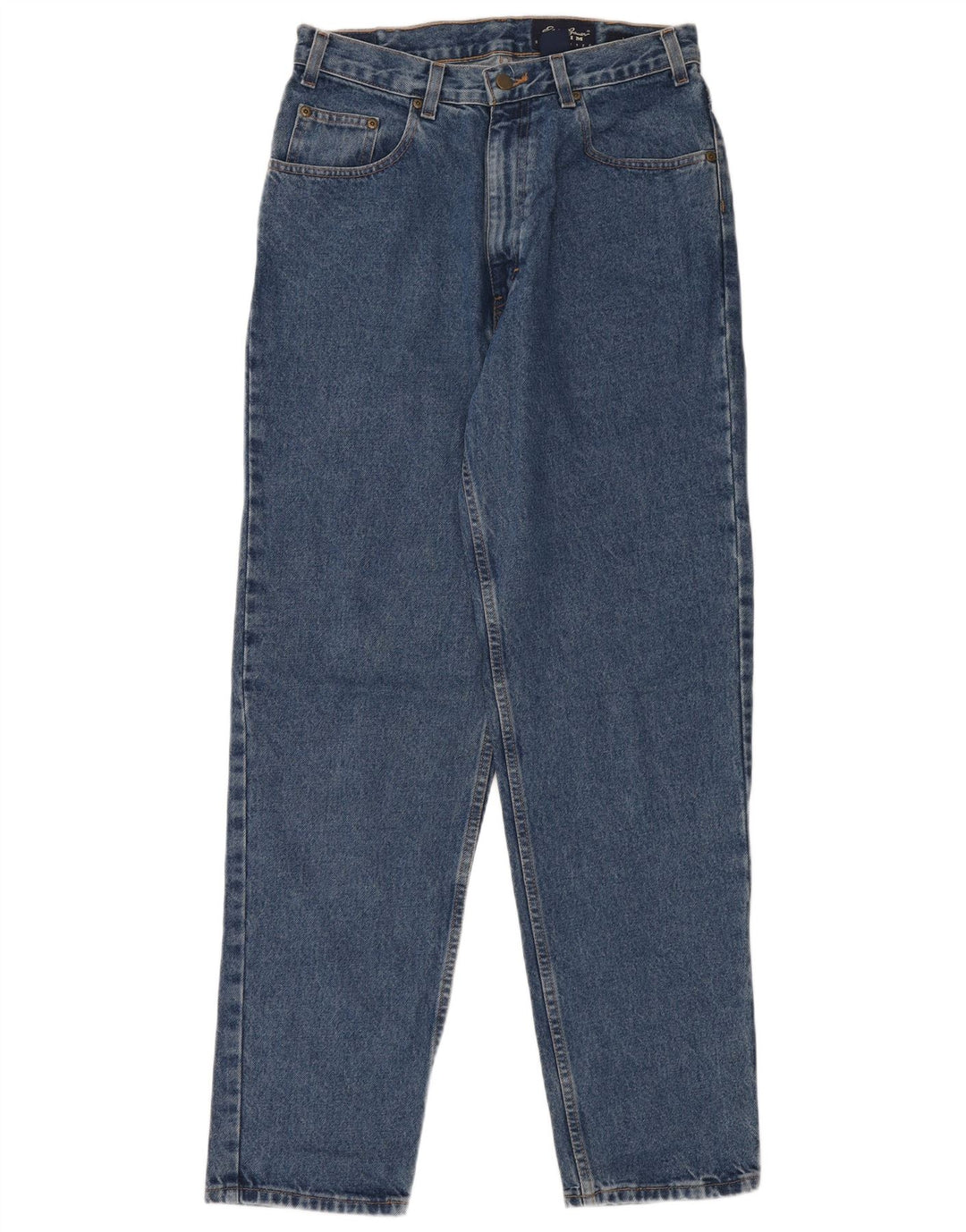 Мужские зауженные джинсы с высокой талией Eddie Bauer W32 L32, синий хлопок