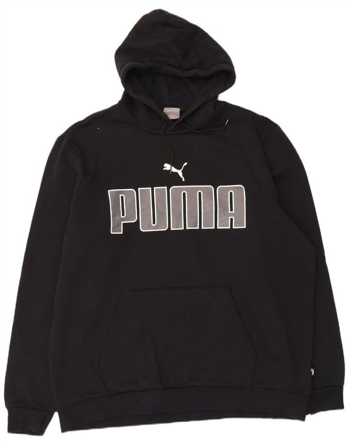Мужской джемпер с капюшоном Puma 2XL, черный, хлопок