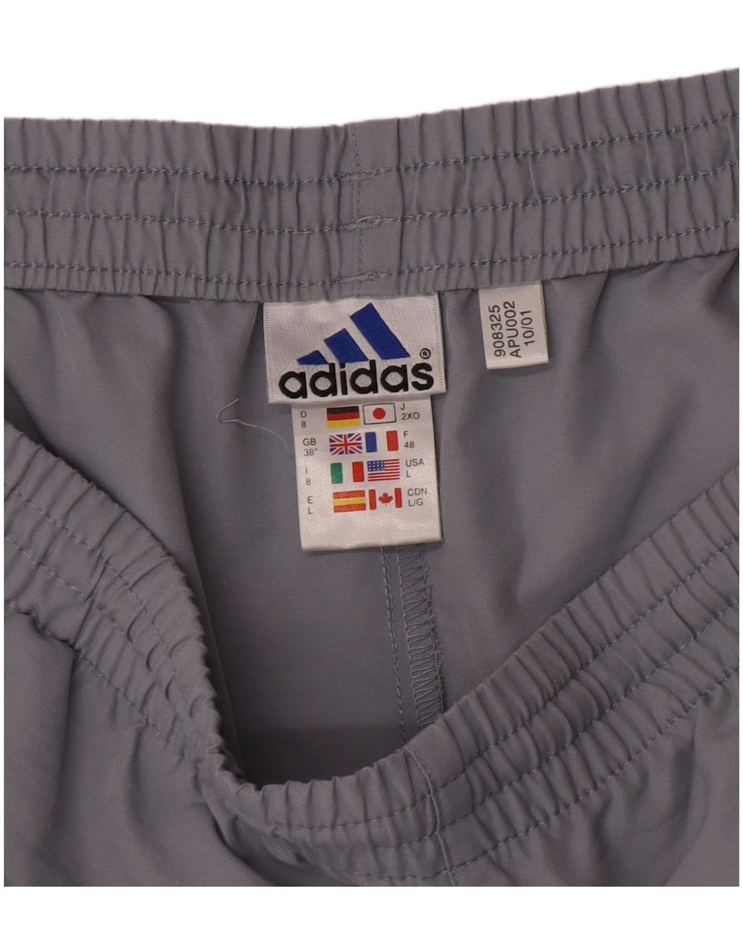 Мужские спортивные шорты Adidas XL серые из полиэстера Спортивные