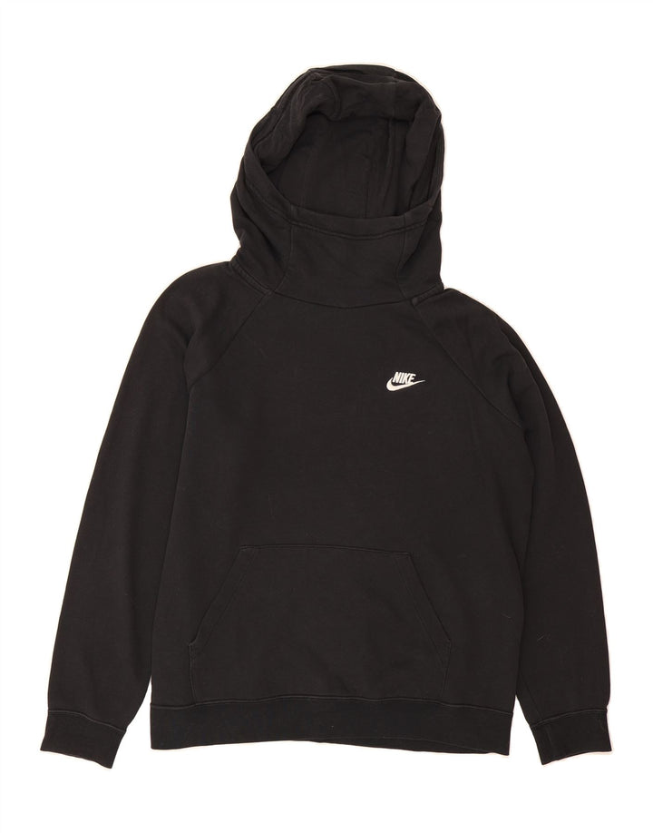 NIKE Womens Oversized Hoodie Jumper UK 16 Large Black Vintage Nike and Second-Hand Nike from Messina Hembry 