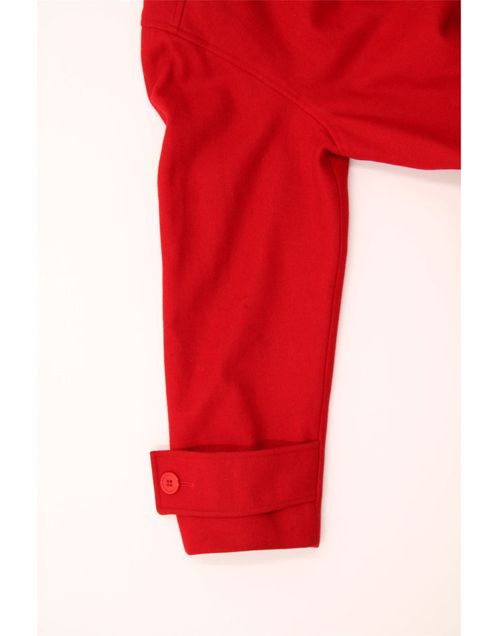 GALLERY Womens Double Breasted Coat US 10 Large Red Wool Vintage Gallery and Second-Hand Gallery from Messina Hembry 