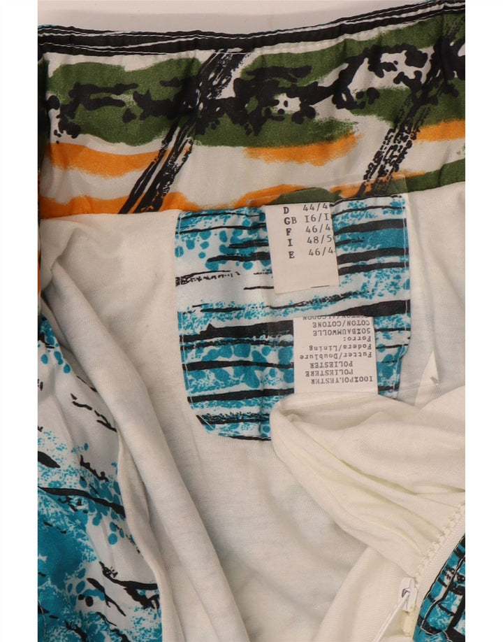 ВИНТАЖНЫЙ женский спортивный костюм оверсайз, верхняя куртка UK 16, большой синий цвет