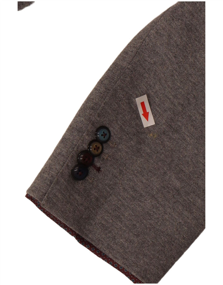 Женский пиджак John Barritt на 2 пуговицах IT 50 XL Серый хлопок