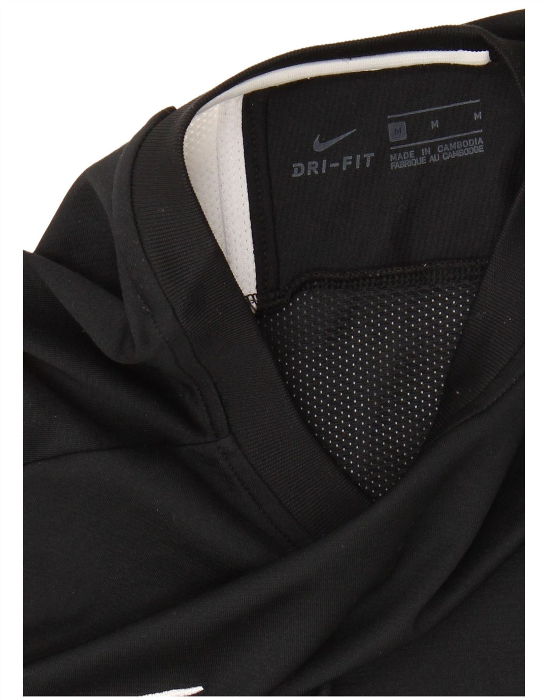 Мужская футболка NIKE Dri Fit, средний черный цветной блок