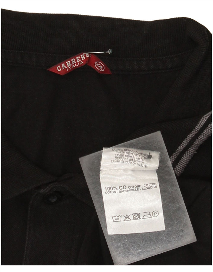 Мужская рубашка-поло Carrera 2XL, черный хлопок