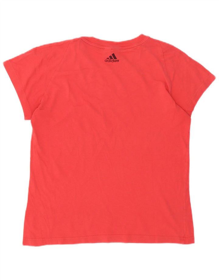 Женская футболка с рисунком Adidas Top UK 14, средний красный