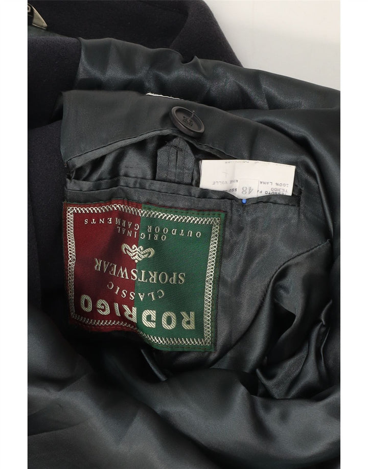 Мужское пальто Rodrigo IT 48 Medium Navy Blue Wool