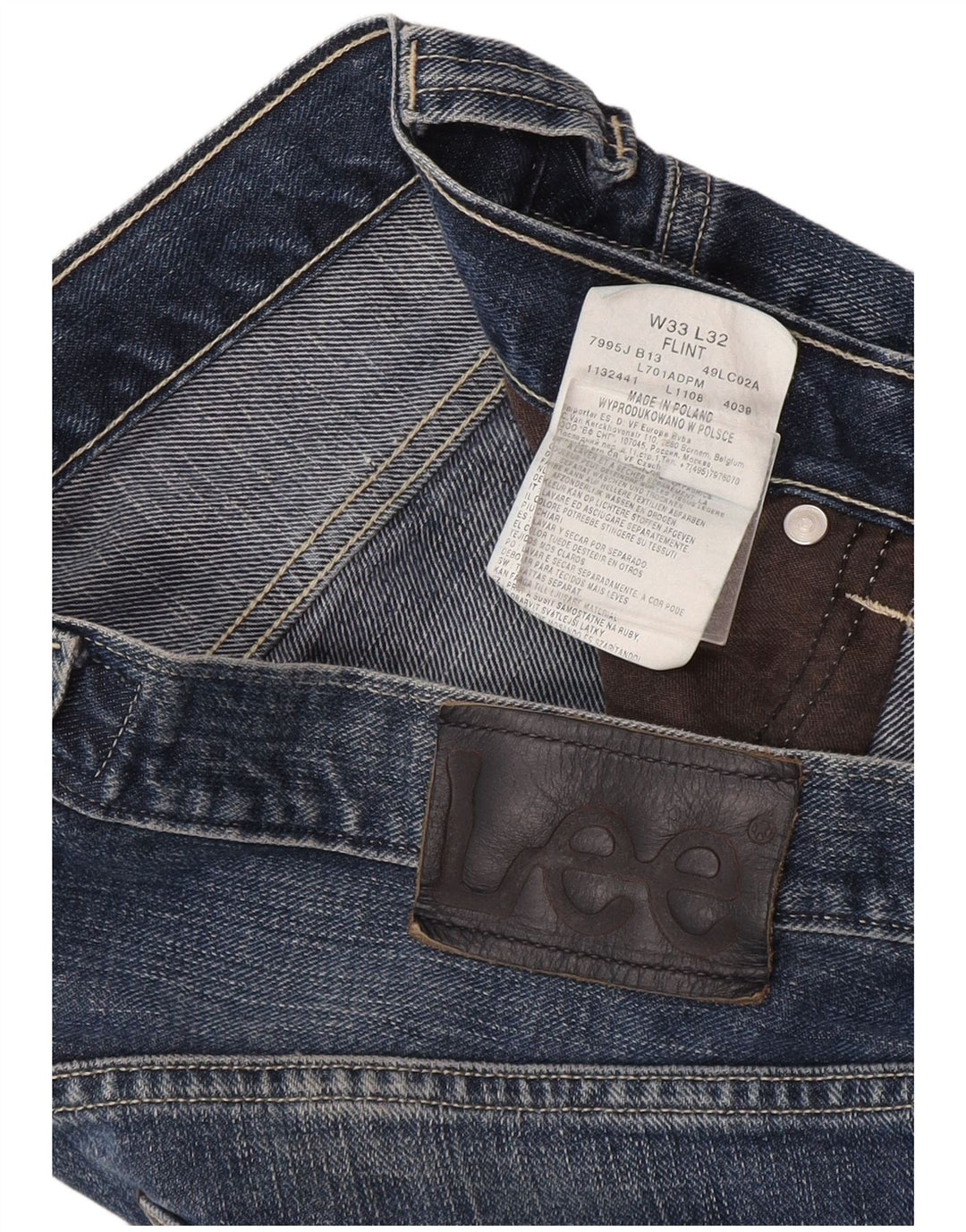 Мужские джинсы Flint Regular Fit Bootcut W33 L32, синий хлопок