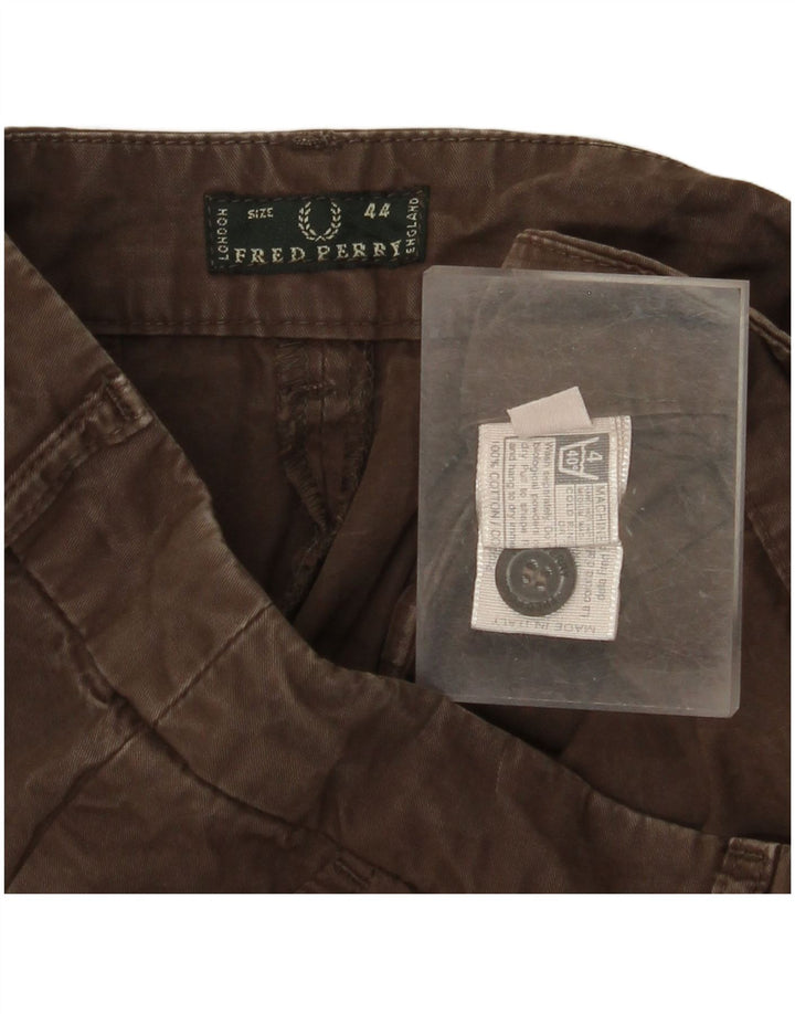 FRED PERRY Женские шорты чинос IT 44 Medium W29 Коричневые хлопковые