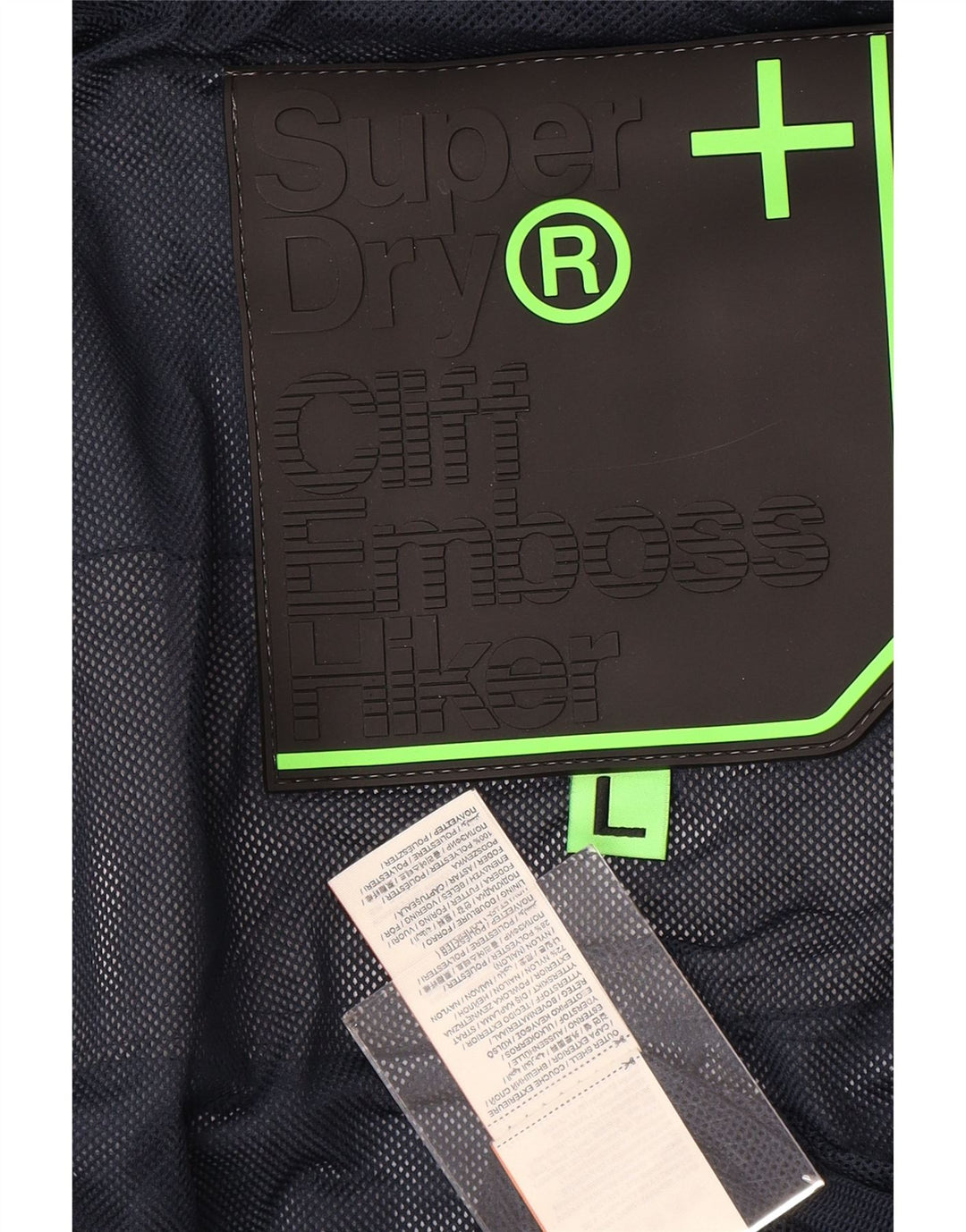 SUPERDRY Мужская ветровка с капюшоном UK 40, большой серый нейлон