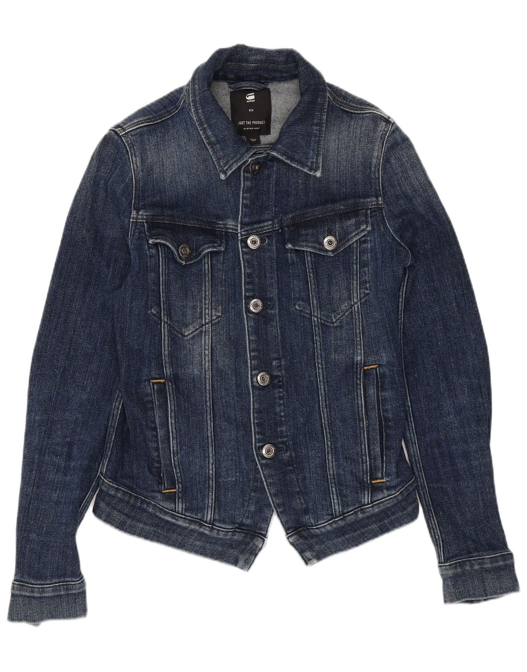 Женская укороченная джинсовая куртка G-STAR UK 6 XS, темно-синий хлопок