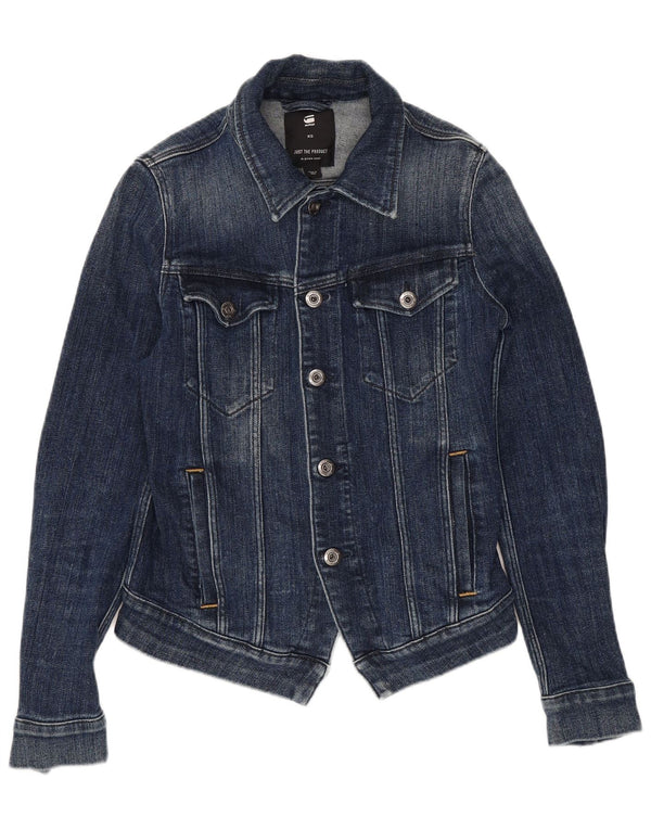 Женская укороченная джинсовая куртка G-STAR UK 6 XS, темно-синий хлопок