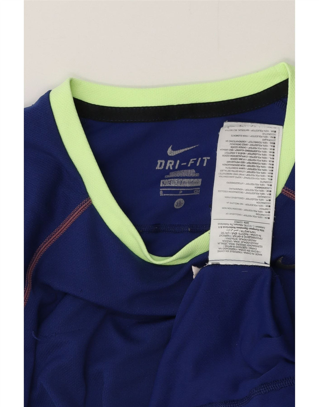 Мужская футболка NIKE Dri Fit, маленький синий полиэстер