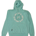 NIKE Mens Graphic Hoodie Jumper Small Turquoise Cotton Vintage Nike and Second-Hand Nike from Messina Hembry 