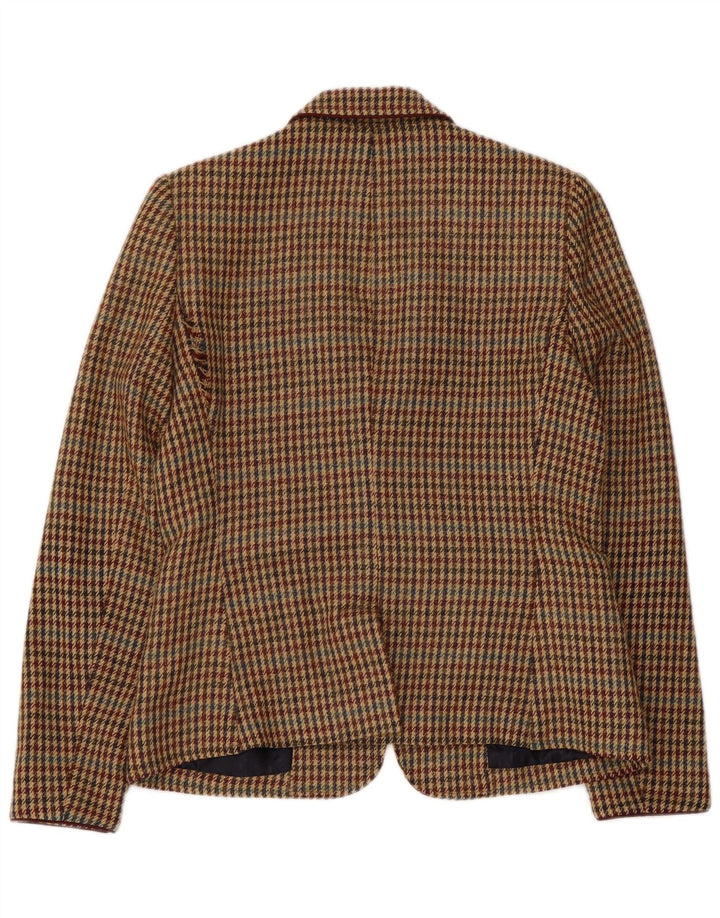 Женский пиджак на 1 пуговице RICH & ROYAL EU 38, средний коричневый с узором «гусиные лапки»