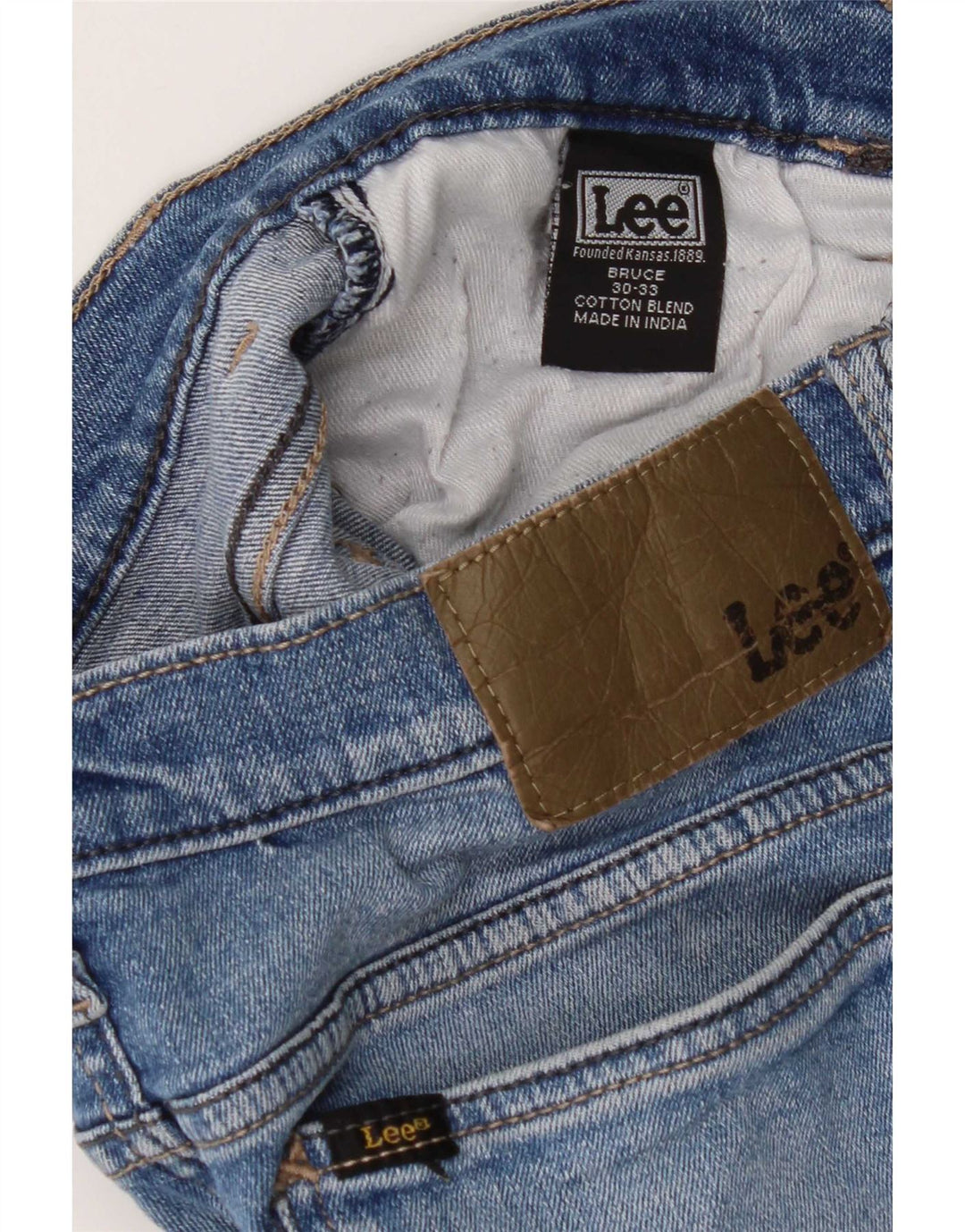 Мужские джинсы скинни Lee W30 L30, синий хлопок