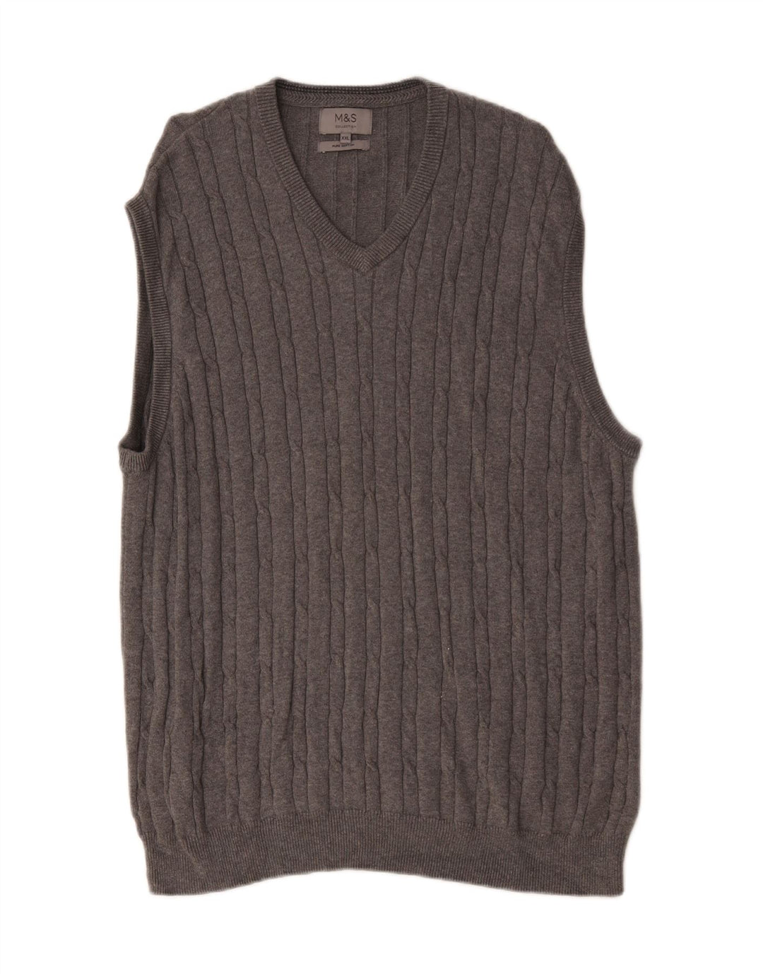 Мужская майка Marks & Spencer 2XL, серый хлопок