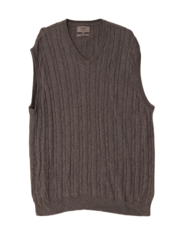 Мужская майка Marks & Spencer 2XL, серый хлопок