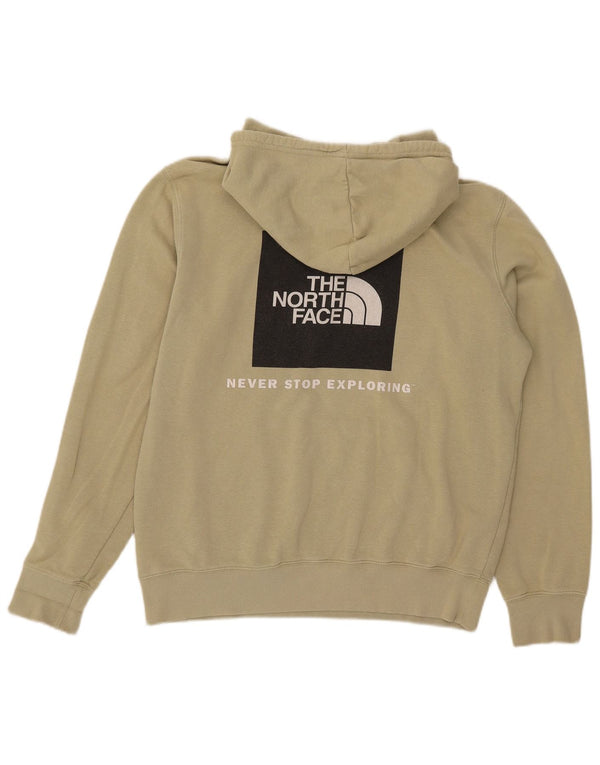 Мужской джемпер с капюшоном The North Face, хлопок среднего зеленого цвета